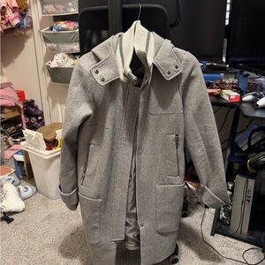 ASOS Charcoal Gray Wool Coat